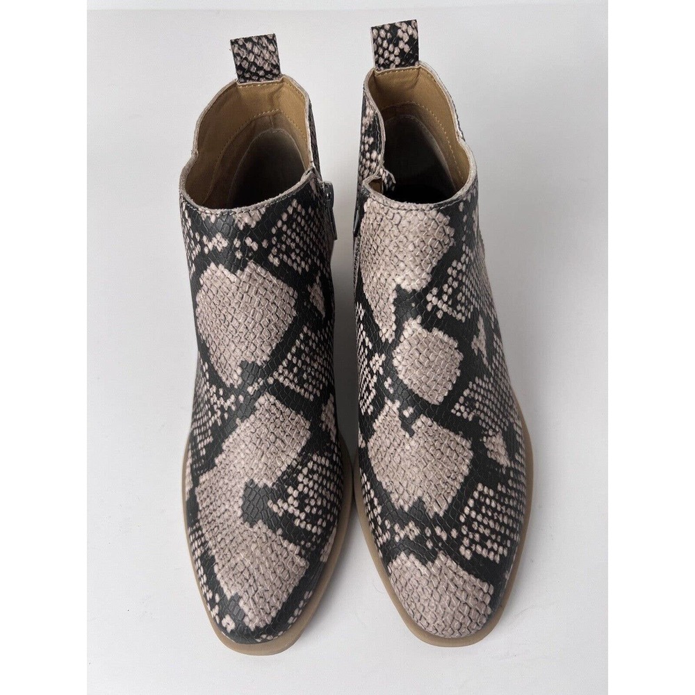 Dolce Vita Tavin Snakeskin Embossed Python Stacke… - image 8